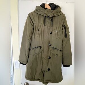 Michael Kors Olive Military Parka for Women XXS